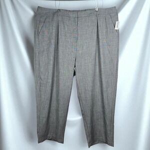 Old Navy Taylor Wide Leg Trouser Full Length Gray Women's 4X Plus Size Pants NWT